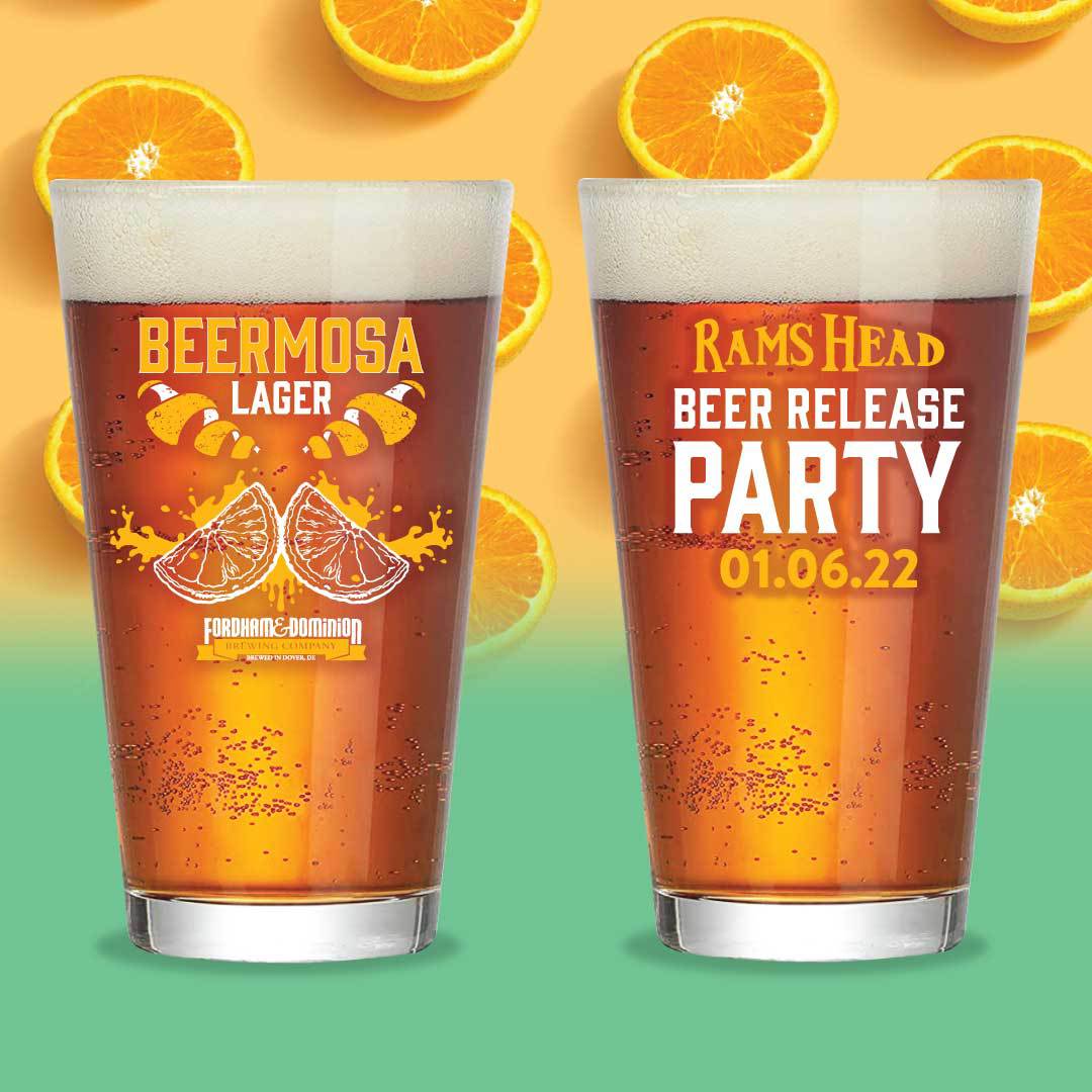 Beermosa Lager Upcoming Beer Release at Rams Head
