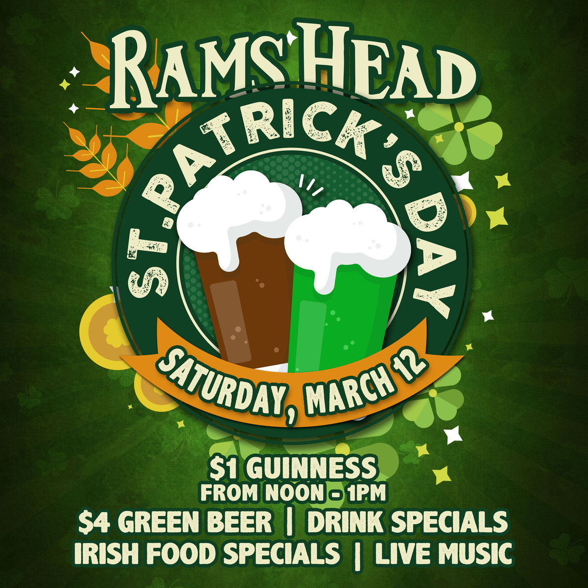 St. Pats Party at Rams Head