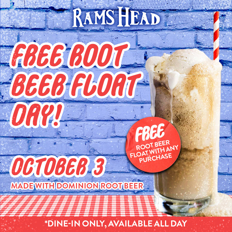 Free Root Beer Float Day at Rams Head