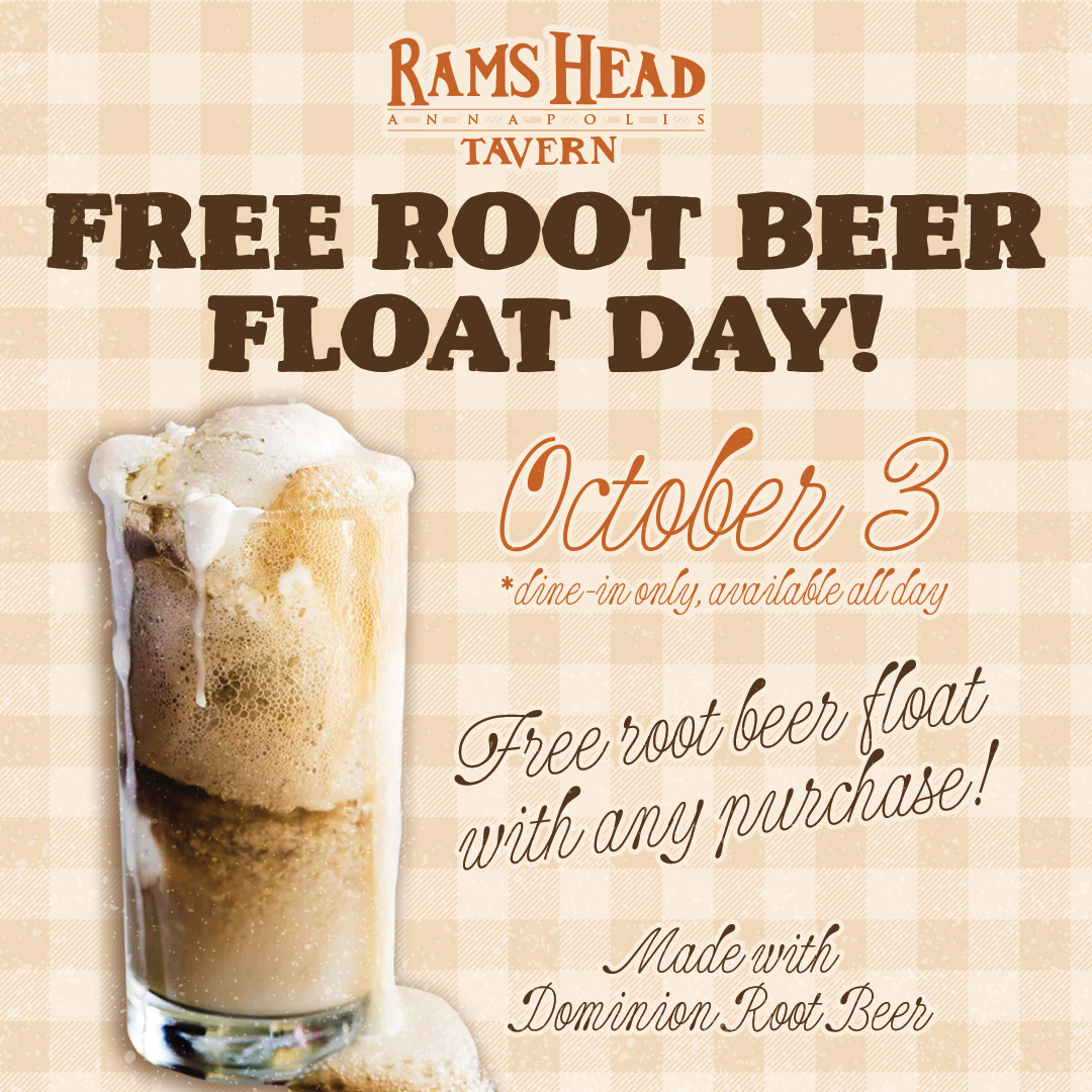 Free Root Beer Float Day at Rams Head